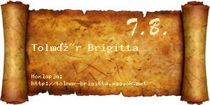 Tolmár Brigitta névjegykártya